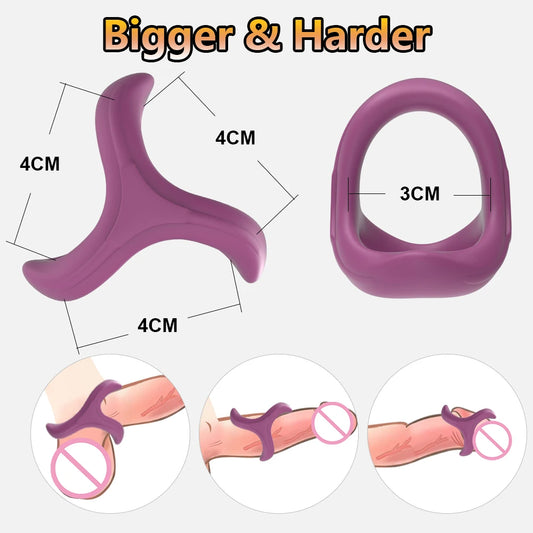 Vibrating Cock Ring for Men, Delay & Enhancement Toy