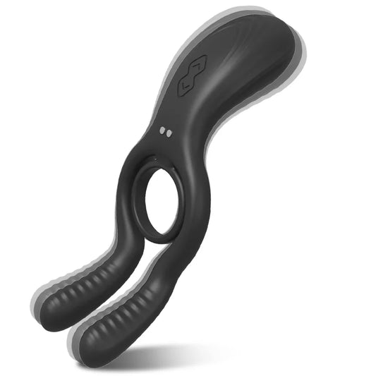12-Speed Vibrating Cock Ring for Couples, G-Spot Toy