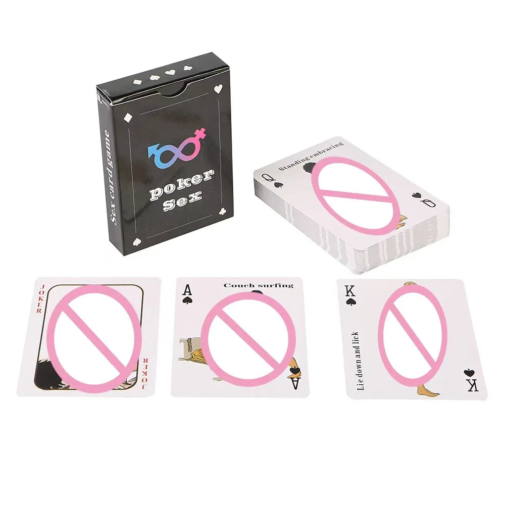 English Sex Position Poker Cards for Couples’ Bedroom Fun