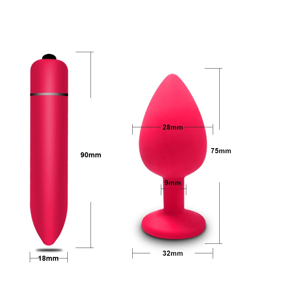 10 Speed Mini Bullet Vibrator for Women, Clit & Anal Toy