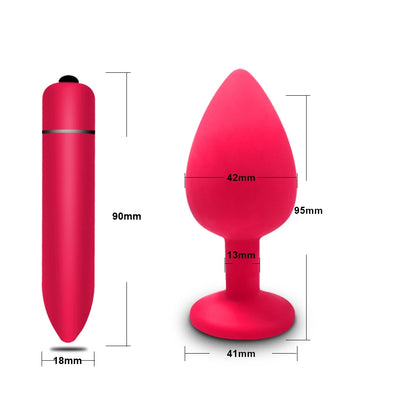 10 Speed Mini Bullet Vibrator for Women, Clit & Anal Toy
