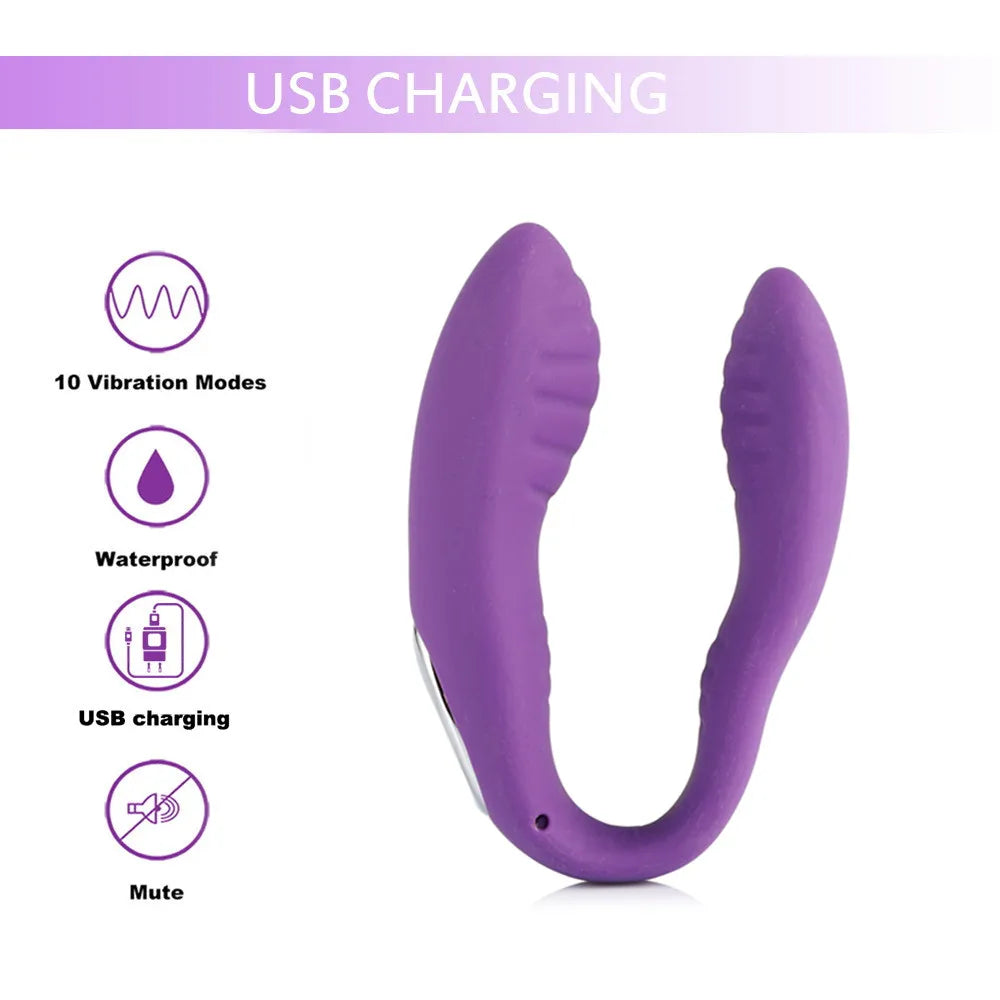 10-Speed U Vibrator for Women, G-Spot & Couples Play