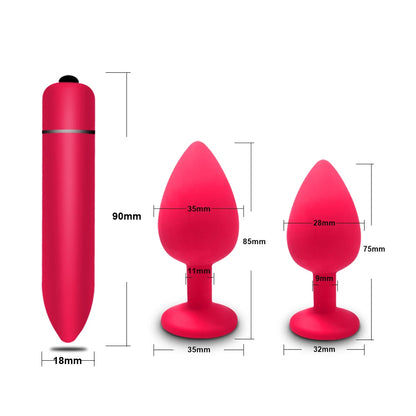 10 Speed Mini Bullet Vibrator for Women, Clit & Anal Toy