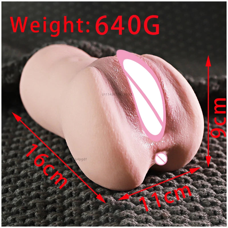 3D Realistic Silicone Vagina Masturbator Cup for Men
