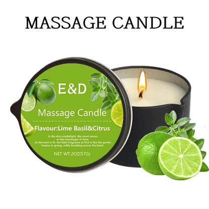 Massage Oil Candle for Stress Relief and Skin Moisturizing