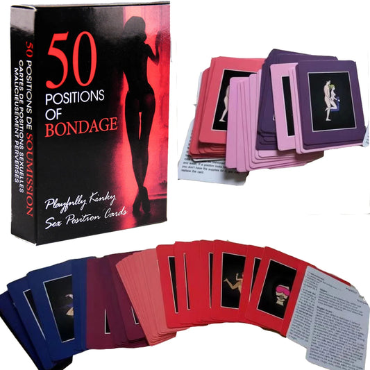50-Piece BDSM Sexual Position Cards & Bondage Games