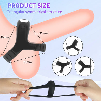 Vibrating Cock Ring for Men, Delay & Pleasure Toy