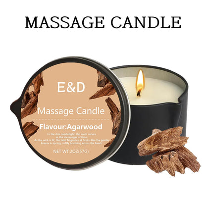 Massage Oil Candle for Stress Relief and Skin Moisturizing