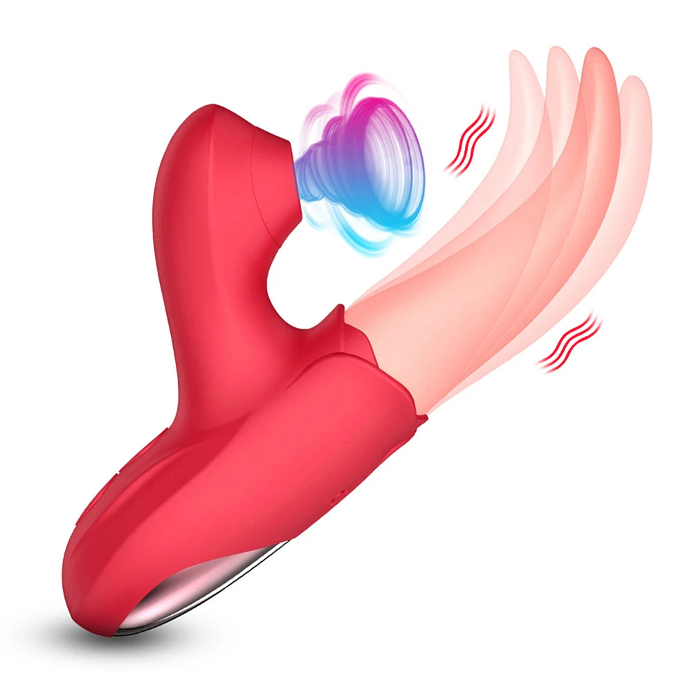Tongue Licking Vibrator for Women, Clitoral & Nipple Toy