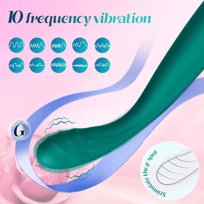 Penetration Vibrator Dildo for Women, Clitoral Stimulator