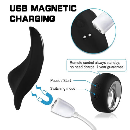 Wearable Butterfly Clitoral panties Vibrator for Women, Silent