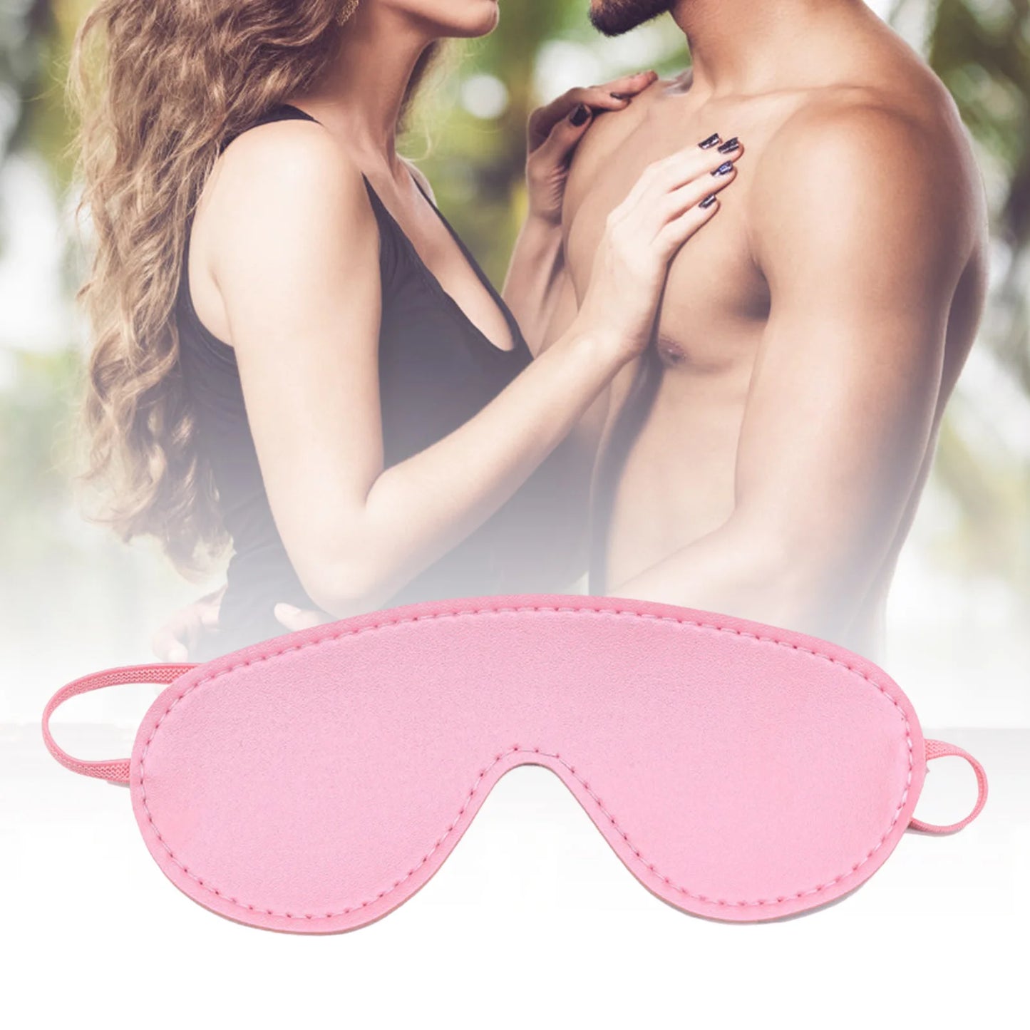 PU Leather BDSM Blindfold Eye Mask for Couples Play