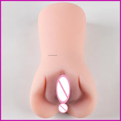 3D Realistic Silicone Vagina Masturbator Cup for Men