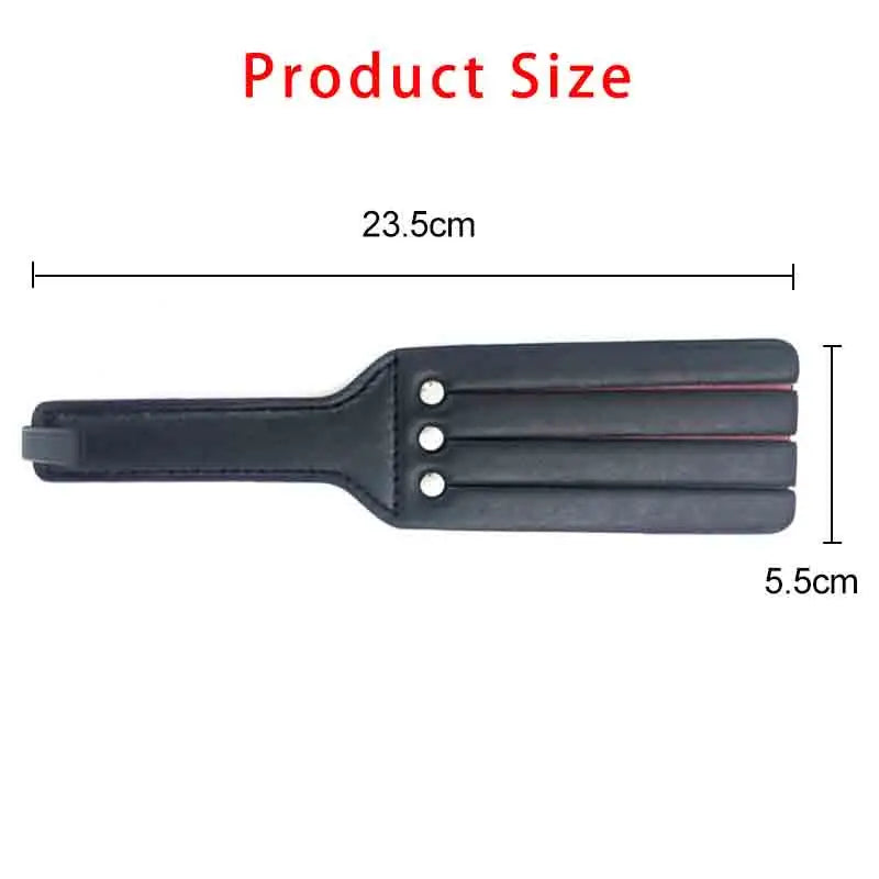 Leather BDSM Whip Spanking Paddle Flogger for Fetish Play