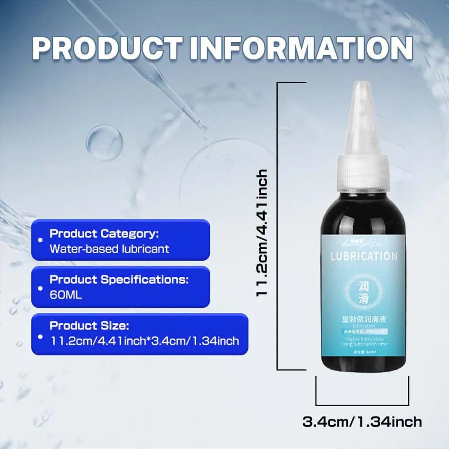 Water-Based Lubricant for Men & Women, Travel-Friendly
