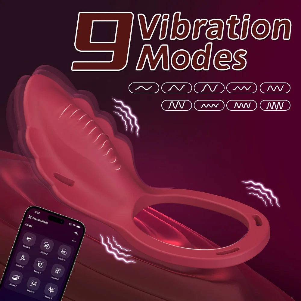 Wearable Panty Vibrator with Clitoral Stimulator for Couples