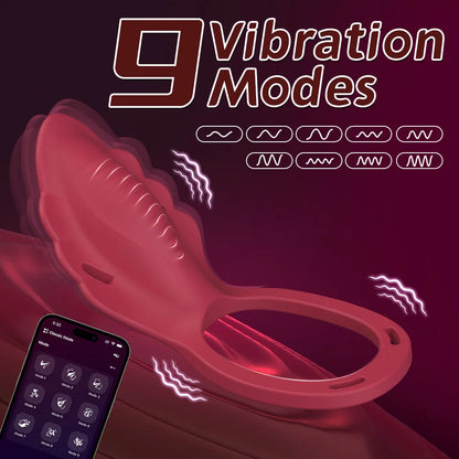Wearable Panty Vibrator with Clitoral Stimulator for Couples