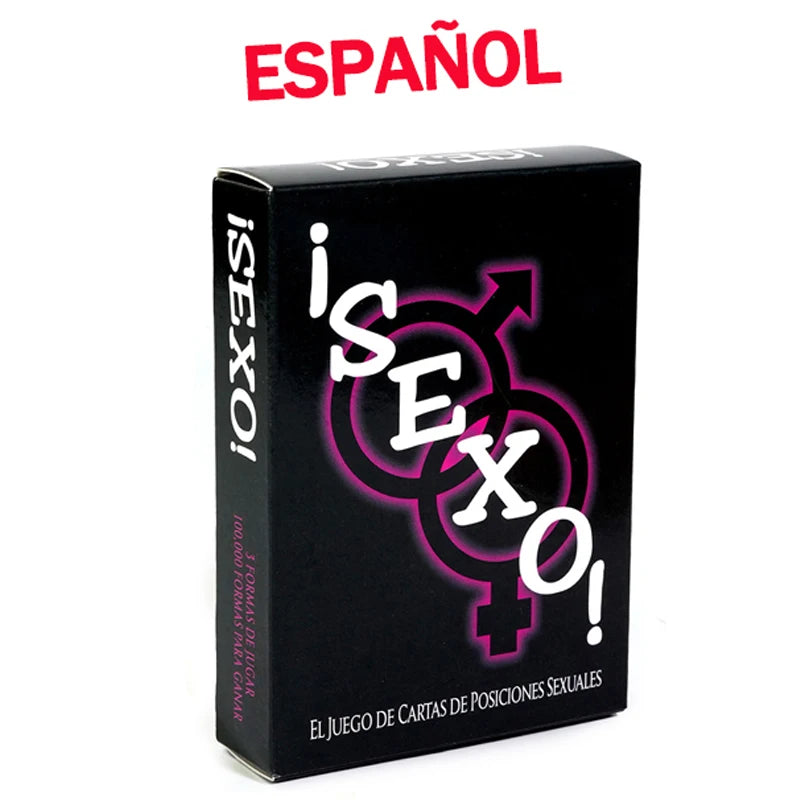 English & Spanish Sexual Position Cards for Couples