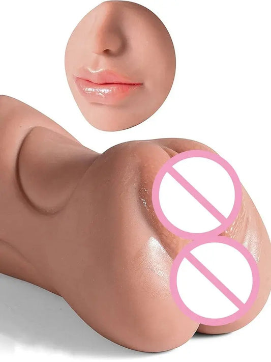 3-in-1 Male Masturbator, Vagina, Anal & Oral Toy