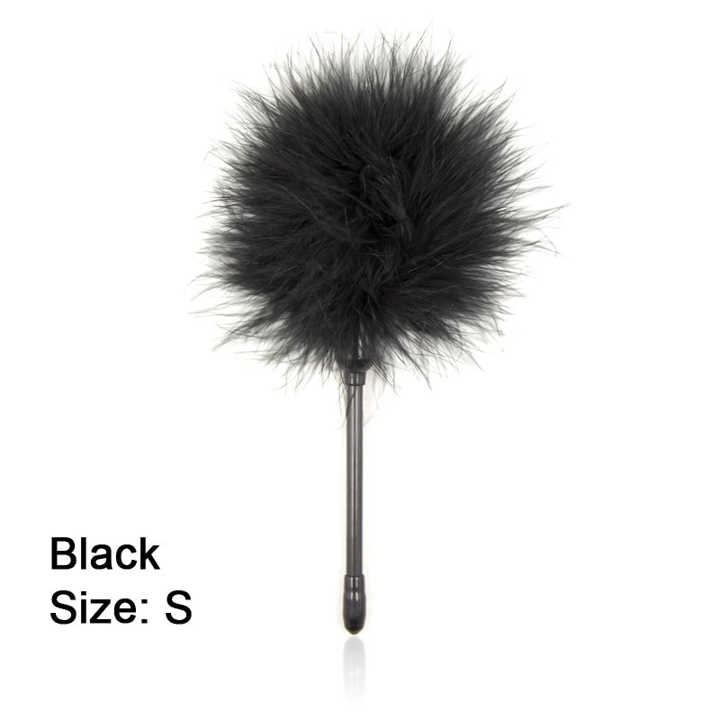 BDSM Feather Tickler Whip Flogger 42cm for Couples Play