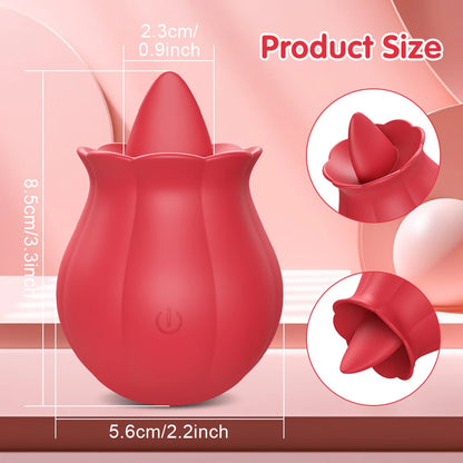 Rose Tongue Licking Vibrator for Women Clitoral Stimulator