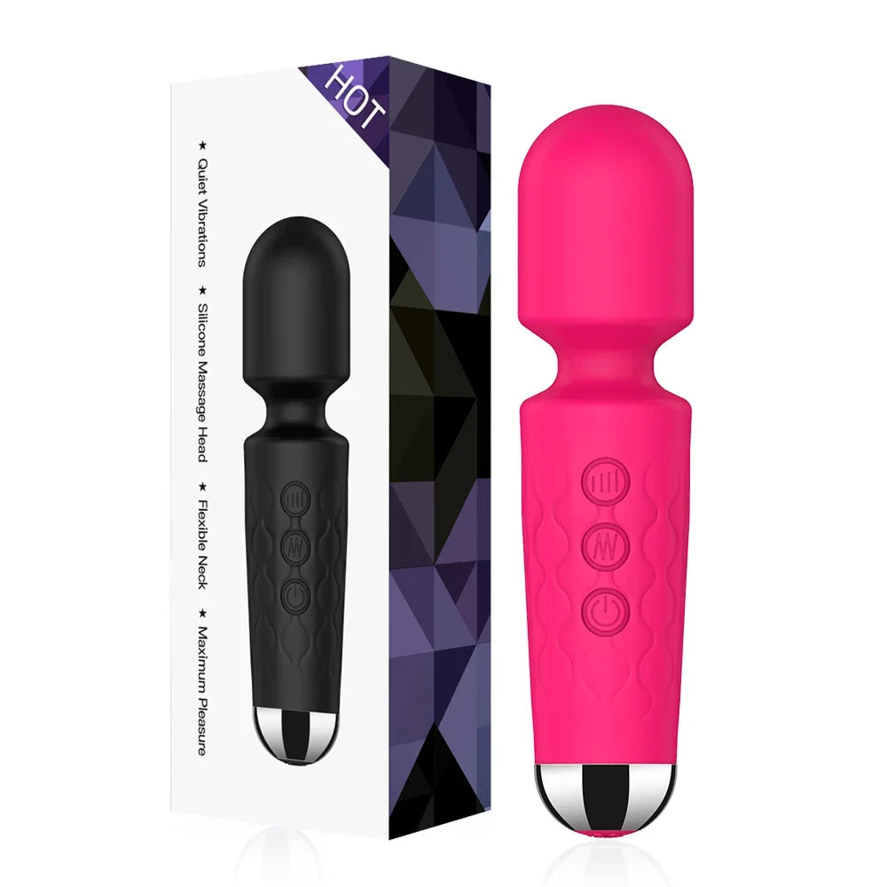 20 Speed AV Magic Wand Vibrator for Women G-Spot & Clit
