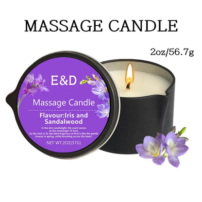 Massage Oil Candle for Stress Relief and Skin Moisturizing