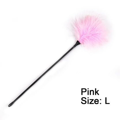 BDSM Feather Tickler Whip Flogger 42cm for Couples Play