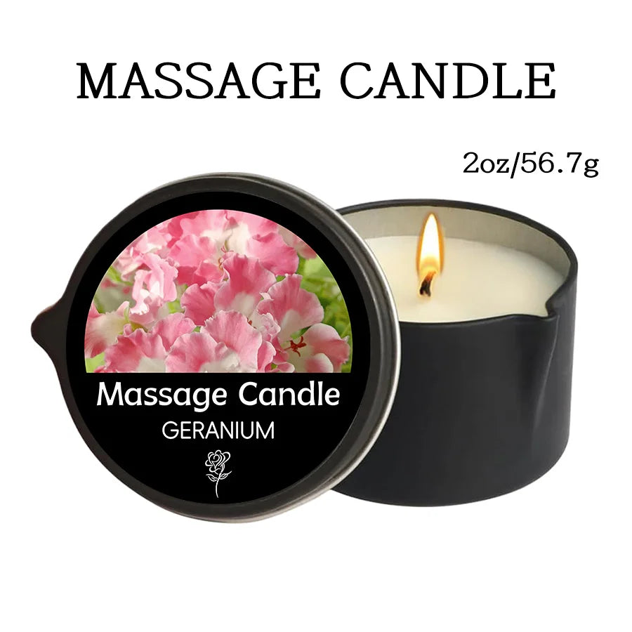 Massage Oil Candle for Stress Relief and Skin Moisturizing