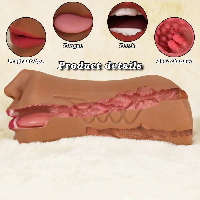 Anal, mouth & Vagina Male Masturbator Sex Toy for Men