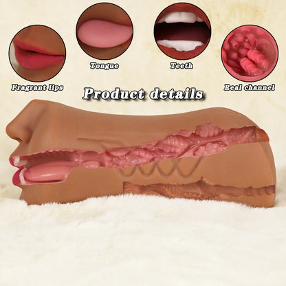 Anal, mouth & Vagina Male Masturbator Sex Toy for Men
