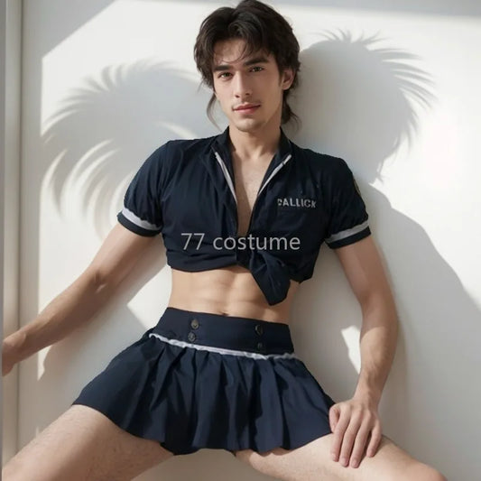 Sexy Men’s Roleplay Lingerie Set, Maid Cosplay Costume