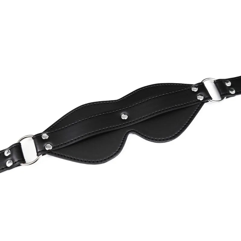Leather Blindfold BDSM Eye Mask for Fetish and Cosplay Play