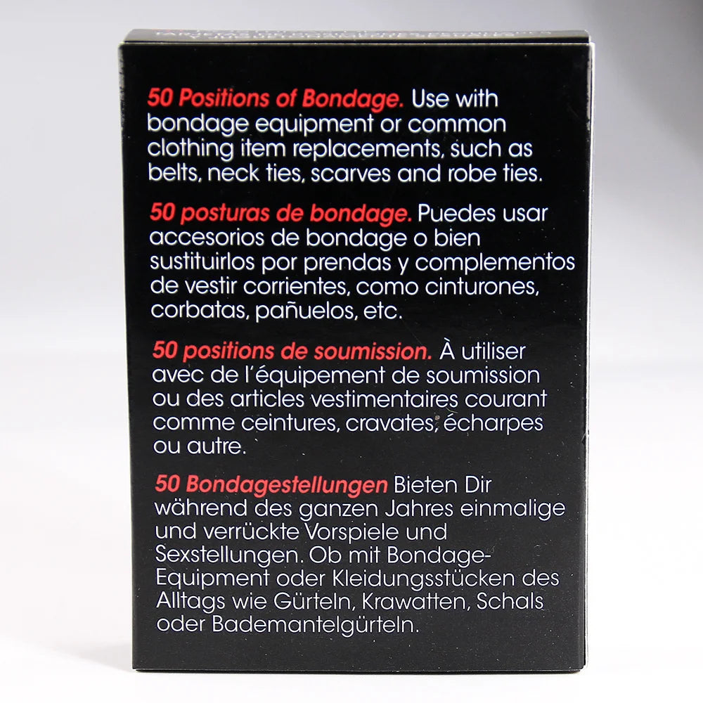 English & Spanish Sexual Position Cards for Couples