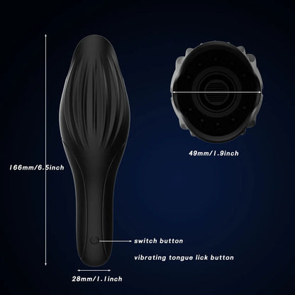 Automatic Licking Male Masturbator Cup with Vacuum Pump