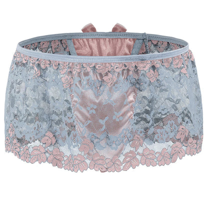 Sexy Men’s Sissy Lace Lingerie Skirt & See-Through Briefs