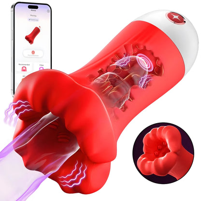 Vibrating Male Masturbator with Pump & 9 Speeds
