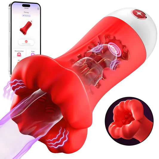 Vibrating Male Masturbator with Pump & 9 Speeds