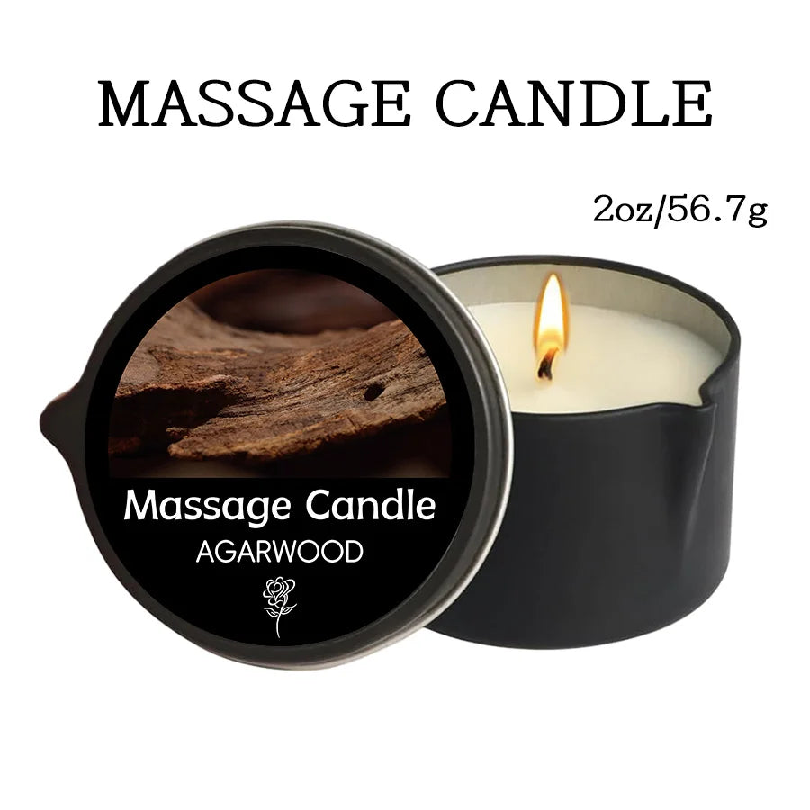 Massage Oil Candle for Stress Relief and Skin Moisturizing