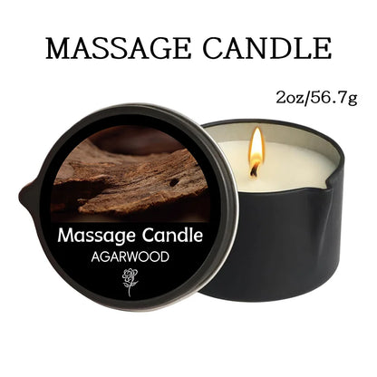 Massage Oil Candle for Stress Relief and Skin Moisturizing