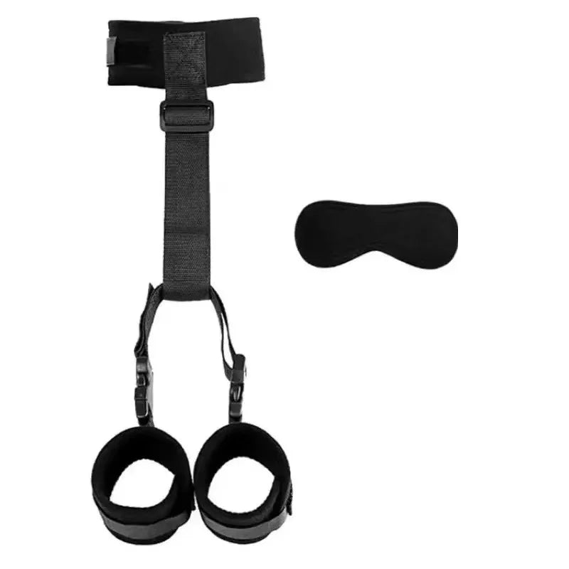 BDSM Handcuff and Blindfold Set with Ankle Cuffs for Couples