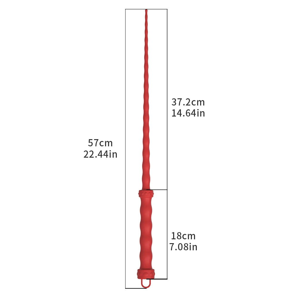 Leather BDSM Flogger Whip with Braid Tails for Spanking Play