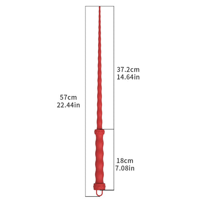 Leather BDSM Flogger Whip with Braid Tails for Spanking Play