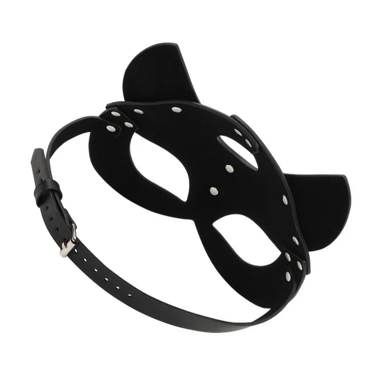 Cosplay Fox Tail Anal Plug with Cat Mask for Women Play