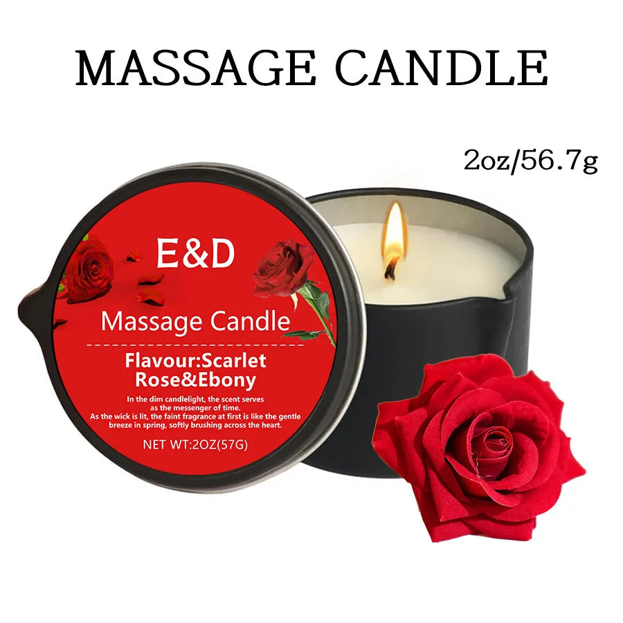Massage Oil Candle for Stress Relief and Skin Moisturizing