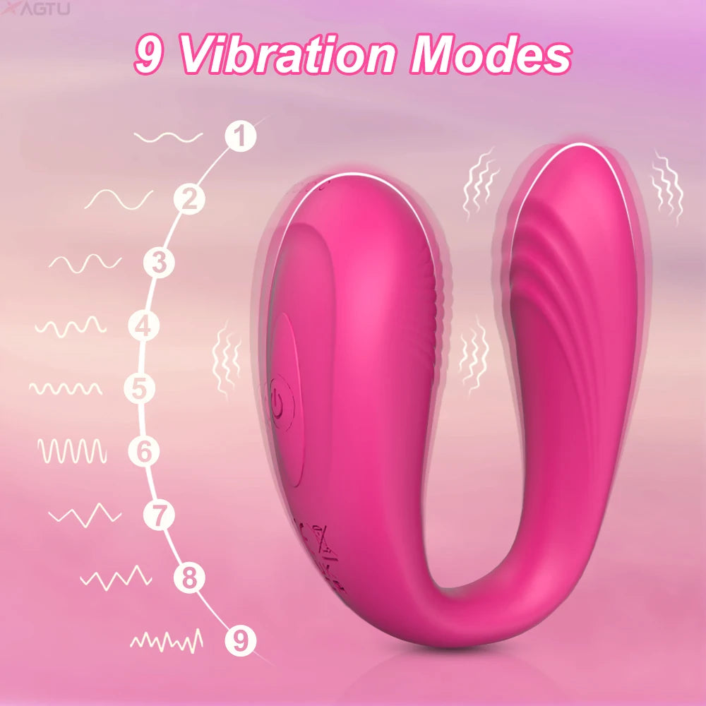 Double Penetration Vibrator for Couples, Clit & Anal Toy