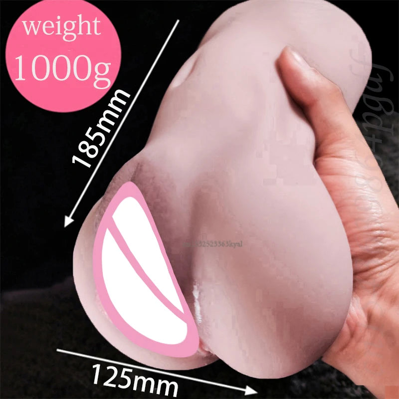 3D Realistic Silicone Vagina Masturbator Cup for Men