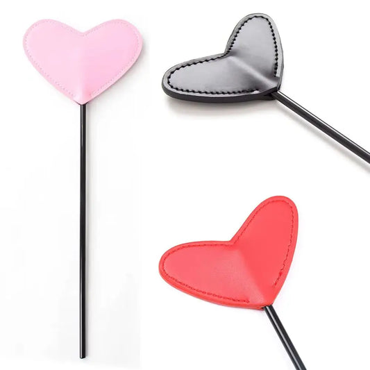 Heart Shaped BDSM Whip Spanking Paddle Flogger for Couples