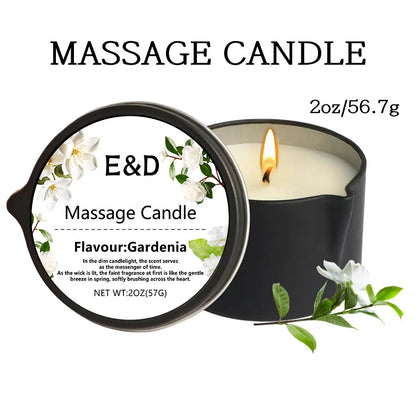 Massage Oil Candle for Stress Relief and Skin Moisturizing