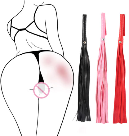 BDSM Whip Flogger with Tassels for Couples Role Play